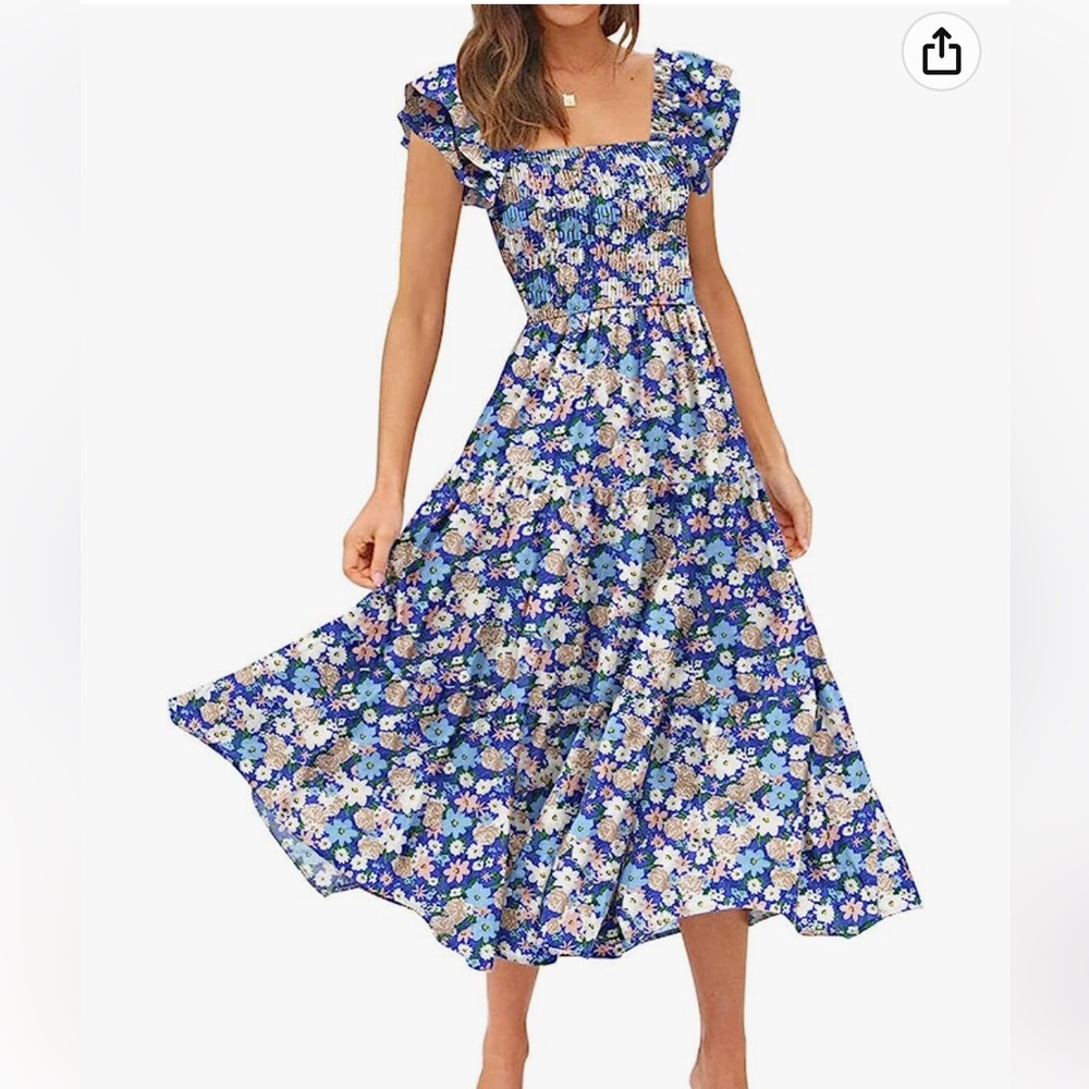 DOROSE Midi Open Back Dress